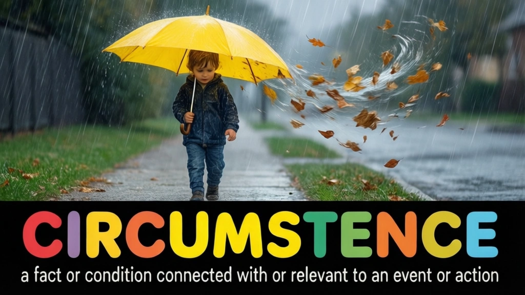 English Illustration for circumstance
